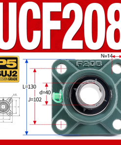 Gối đỡ vòng bi UCF208 (Tiêu chuẩn - Đường kính trong 40 mm)