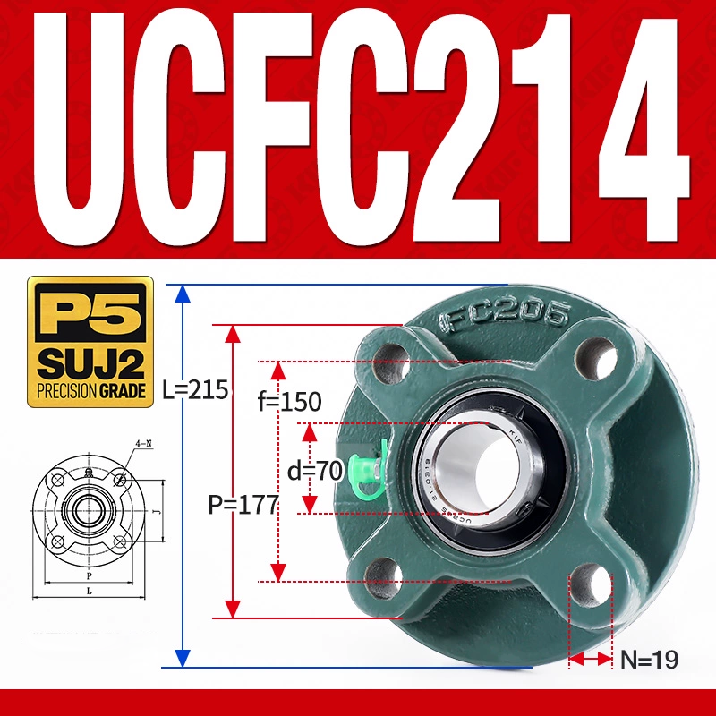 Gối đỡ vòng bi UCFC214 (Tiêu chuẩn - Đường kính trong 70 mm)