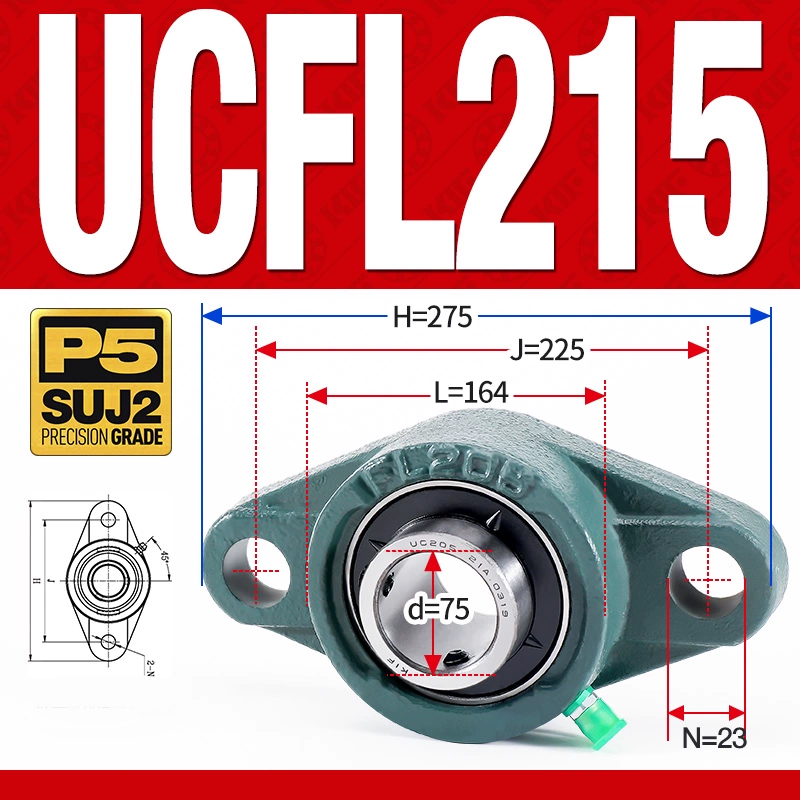 Gối đỡ vòng bi UCFL215 (Tiêu chuẩn - Đường kính trong 75 mm)