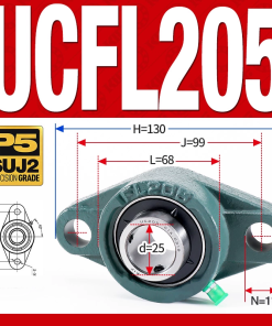 Gối đỡ vòng bi UCFL205 (Tiêu chuẩn - Đường kính trong 25 mm)