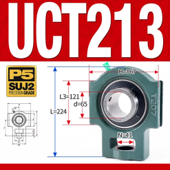 Gối đỡ vòng bi UCT213  (Tiêu chuẩn - Đường kính trong 65 mm)