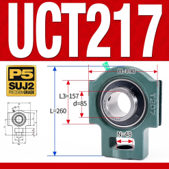 Gối đỡ vòng bi UCT217  (Tiêu chuẩn - Đường kính trong 85 mm)
