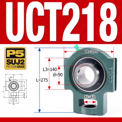 Gối đỡ vòng bi UCT218  (Tiêu chuẩn - Đường kính trong 90 mm)