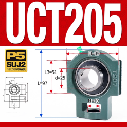 Gối đỡ vòng bi UCT205  (Tiêu chuẩn - Đường kính trong 25 mm)