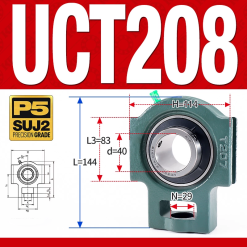 Gối đỡ vòng bi UCT208  (Tiêu chuẩn - Đường kính trong 40 mm)