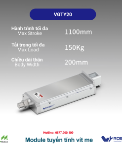 VGTY20 Module truyền động tuyến tính vít me Dòng VGTY (Mô-đun xi lanh điện tích hợp)