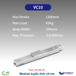 VC10 Module truyền động tuyến tính vít me Dòng VC (Chống xoắn, Tải trọng nặng)