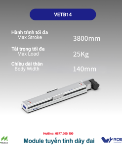 VETB14 Module truyền động tuyến tính dây đai Dòng VETB (Mô-đun tuyến tính dây đai định thời)