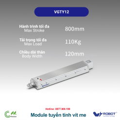 VGTY12 Module truyền động tuyến tính vít me Dòng VGTY (Mô-đun xi lanh điện tích hợp)