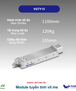 VGTY15 Module truyền động tuyến tính vít me Dòng VGTY (Mô-đun xi lanh điện tích hợp)