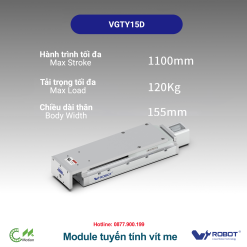 VGTYD15 Module truyền động tuyến tính vít me Dòng VGTYD (Mỏng nhẹ, Lực đẩy cao)