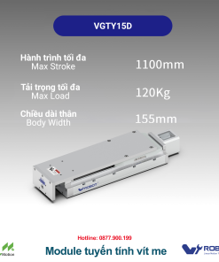 VGTYD15 Module truyền động tuyến tính vít me Dòng VGTYD (Mỏng nhẹ, Lực đẩy cao)