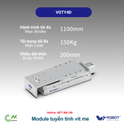 VGTYD20 Module truyền động tuyến tính vít me Dòng VGTYD (Mỏng nhẹ, Lực đẩy cao)