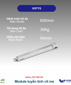 VGTY5 Module truyền động tuyến tính vít me Dòng VGTY (Mô-đun xi lanh điện tích hợp)