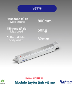 VGTY8 Module truyền động tuyến tính vít me Dòng VGTY (Mô-đun xi lanh điện tích hợp)
