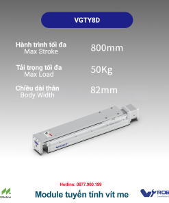 VGTYD8 Module truyền động tuyến tính vít me Dòng VGTYD (Mỏng nhẹ, Lực đẩy cao)