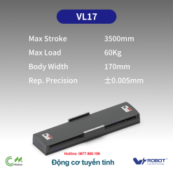 VL17 Động cơ tuyến tính Dòng VL (Bộ truyền động động cơ tuyến tính bán kín)