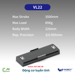 VL22 Động cơ tuyến tính Dòng VL (Bộ truyền động động cơ tuyến tính bán kín)
