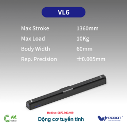 VL6 Động cơ tuyến tính Dòng VL (Bộ truyền động động cơ tuyến tính bán kín)