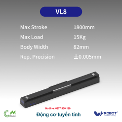 VL8 Động cơ tuyến tính Dòng VL (Bộ truyền động động cơ tuyến tính bán kín)