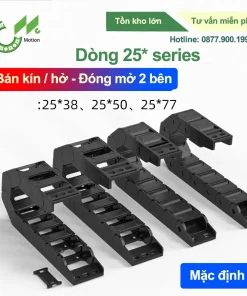 Xích nhựa cầu dòng 25* nắp kín - hở