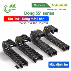 Xích nhựa cầu dòng 55* nắp kín - hở