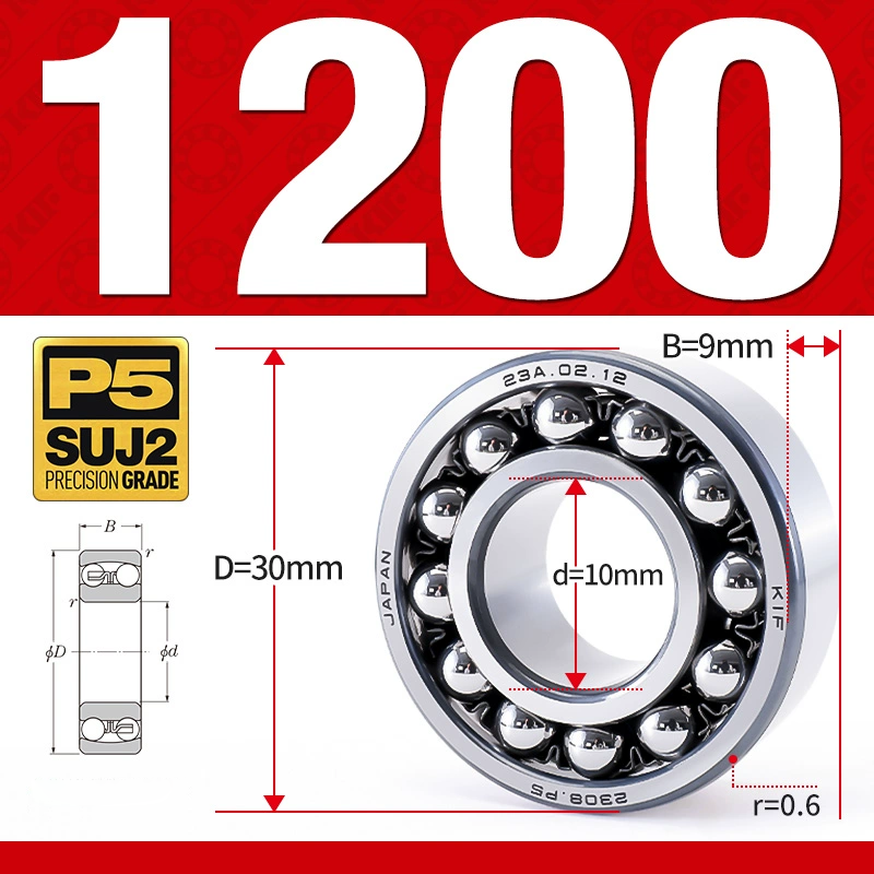 Vòng bi - bạc đạn tự lựa 1200 (Bi cầu - 2 dãy -  10*30*9 mm)