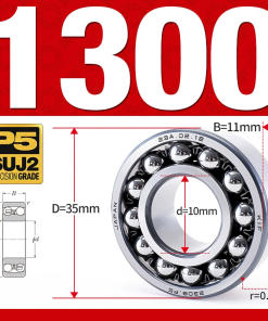 Vòng bi - bạc đạn tự lựa 1308 (Bi cầu - 2 dãy - 40*90*23 mm)