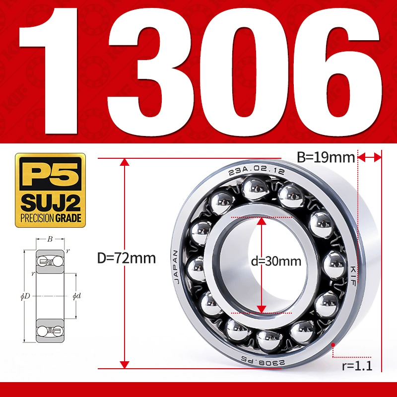 Vòng bi - bạc đạn tự lựa 1314 (Bi cầu - 2 dãy - 70*150*35 mm)