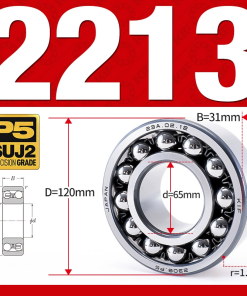 Vòng bi - bạc đạn tự lựa 2213 (Bi cầu - 2 dãy - 65*120*31 mm)