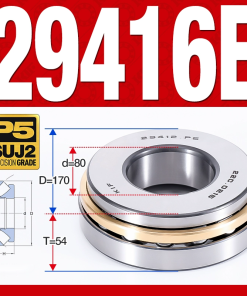 Vòng bi đĩa bay chặn trục - bạc đạn cà na chặn trục Thép 2 (lồng cách bi Thép -  80*170*54 mm)