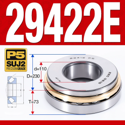 Vòng bi đĩa bay chặn trục - bạc đạn cà na chặn trục 29422E (lồng cách bi Thép -  110*230*73 mm)