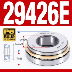 Vòng bi đĩa bay chặn trục - bạc đạn cà na chặn trục 29426E (lồng cách bi Thép -  130*270*85 mm)