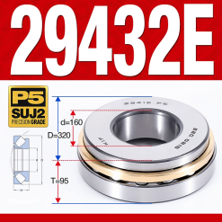 Vòng bi đĩa bay chặn trục - bạc đạn cà na chặn trục 29432E (lồng cách bi Thép -  160*320*95 mm)