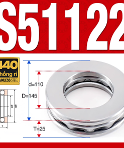 Vòng bi - bạc đạn S51122 (Chặn trục - Inox440C - 110*145*25 mm)
