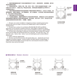 00220EB10203 Gjx1x 1 EB10 Module truyền động tuyến tính dây đai Dòng EB (Mô-đun tuyến tính đai định thời đa năng)