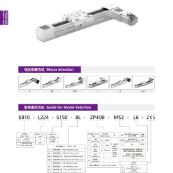 00220EB10205 BdUXi 1 EB10 Module truyền động tuyến tính dây đai Dòng EB (Mô-đun tuyến tính đai định thời đa năng)