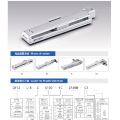 00220QF12201 XNT9n 2 QF12 Module truyền động tuyến tính vít me Dòng QF (Siêu mỏng, Hành trình ngắn)