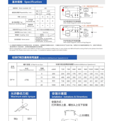 00220QF14203 lzC9o 2 QF14 Module truyền động tuyến tính vít me Dòng QF (Siêu mỏng, Hành trình ngắn)