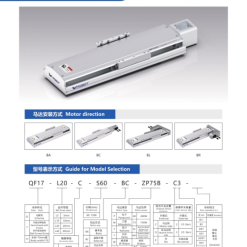 00220QF17201 UMua 1 1 QF17 Module truyền động tuyến tính vít me Dòng QF (Siêu mỏng, Hành trình ngắn)
