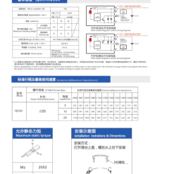 00220QF20202 mqhHx 1 QF20 Module truyền động tuyến tính vít me Dòng QF (Siêu mỏng, Hành trình ngắn)