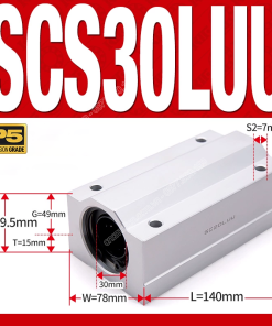 Con trượt tròn thân dài SCS30LUU (Gối trượt tròn mặt vuông)