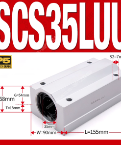 Con trượt tròn thân dài SCS35LUU (Gối trượt tròn mặt vuông)