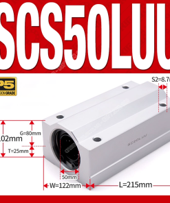 Con trượt tròn thân dài SCS50LUU (Gối trượt tròn mặt vuông)