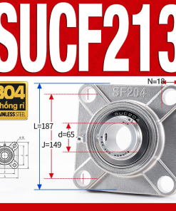 Gối đỡ vòng bi SUCF213 (Inox 304 - Đường kính trong 65 mm)