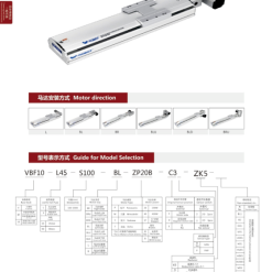 00220VBF10205 9z2bD 1 VBF10 Module truyền động tuyến tính dây đai Dòng VBF (Bệ trượt tuyến tính dây đai định thời)