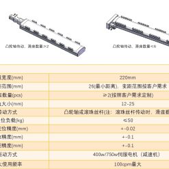 00220VBJ22201 Xfl6B VBJ22 Module truyền động tuyến tính thanh răng Dòng VBJ (Đa chuyển động, Có thể tùy chỉnh)