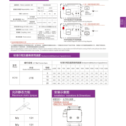 00220VC10204 7U1Mt 1 VC10 Module truyền động tuyến tính vít me Dòng VC (Chống xoắn, Tải trọng nặng)