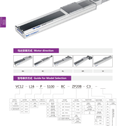 00220VC12201 ecV3Y 1 VC12 Module truyền động tuyến tính vít me Dòng VC (Chống xoắn, Tải trọng nặng)