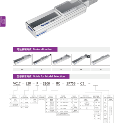 00220VC17205 ZmV N 1 VC17 Module truyền động tuyến tính vít me Dòng VC (Chống xoắn, Tải trọng nặng)